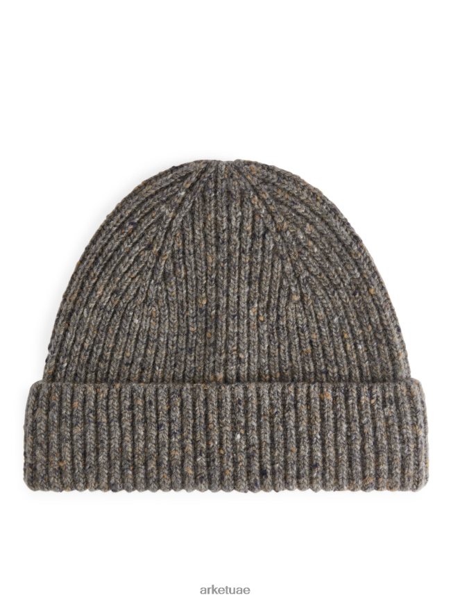 مُكَمِّلات عبد اللطيف ARKET رجال قبعة صغيرة من الصوف متماسكة بني/نيبس BXB8481309