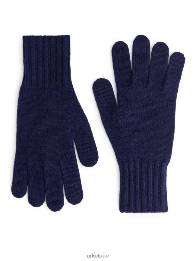 مُكَمِّلات عبد اللطيف ARKET رجال قفازات الكشمير أزرق غامق BXB8481319