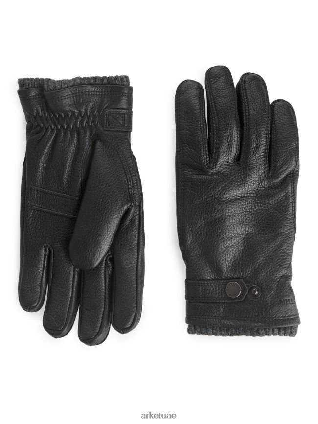 مُكَمِّلات عبد اللطيف ARKET رجال قفازات هيسترا أوتسجو أسود BXB8481321