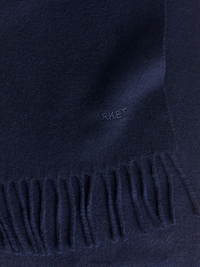 مُكَمِّلات عبد اللطيف ARKET رجال وشاح من الكشمير المنسوج أزرق غامق BXB8481312