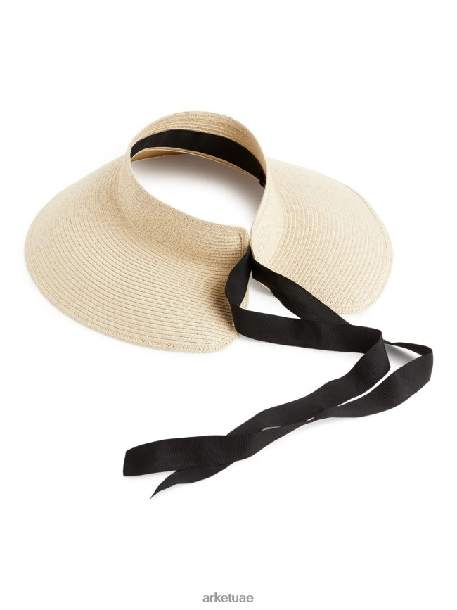 مُكَمِّلات عبد اللطيف ARKET نحيف حاجب الشمس من القش بيج/أسود BXB848824