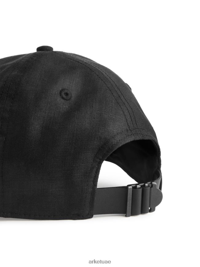 مُكَمِّلات عبد اللطيف ARKET نحيف قبعة الكتان أسود BXB848818