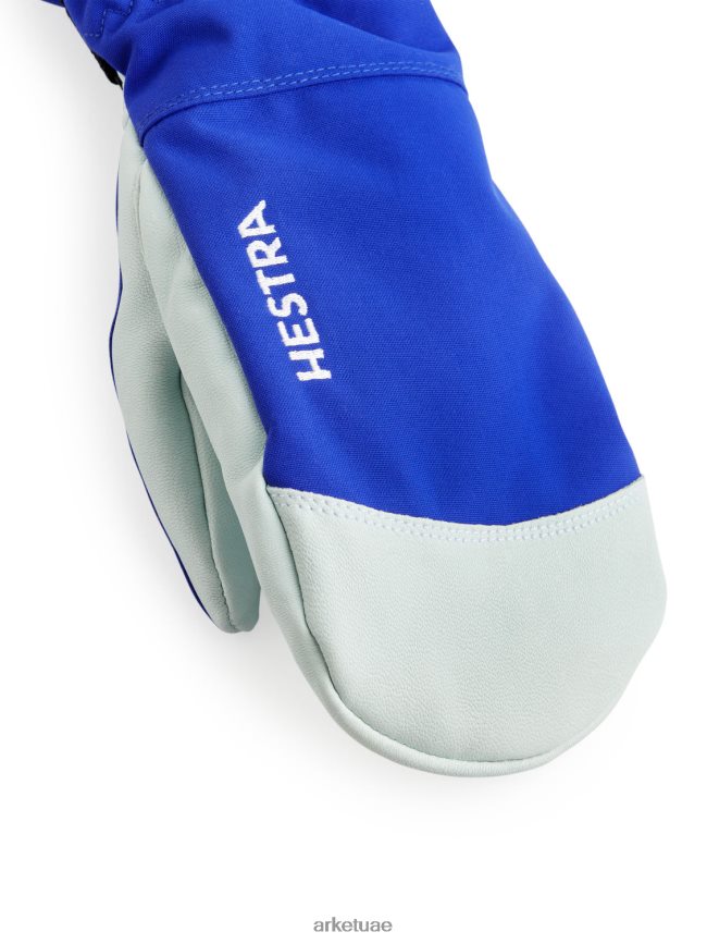 مُكَمِّلات عبد اللطيف ARKET نحيف قفازات التزلج الجلدية للجيش هيسترا أزرق ساطع/أبيض BXB848883