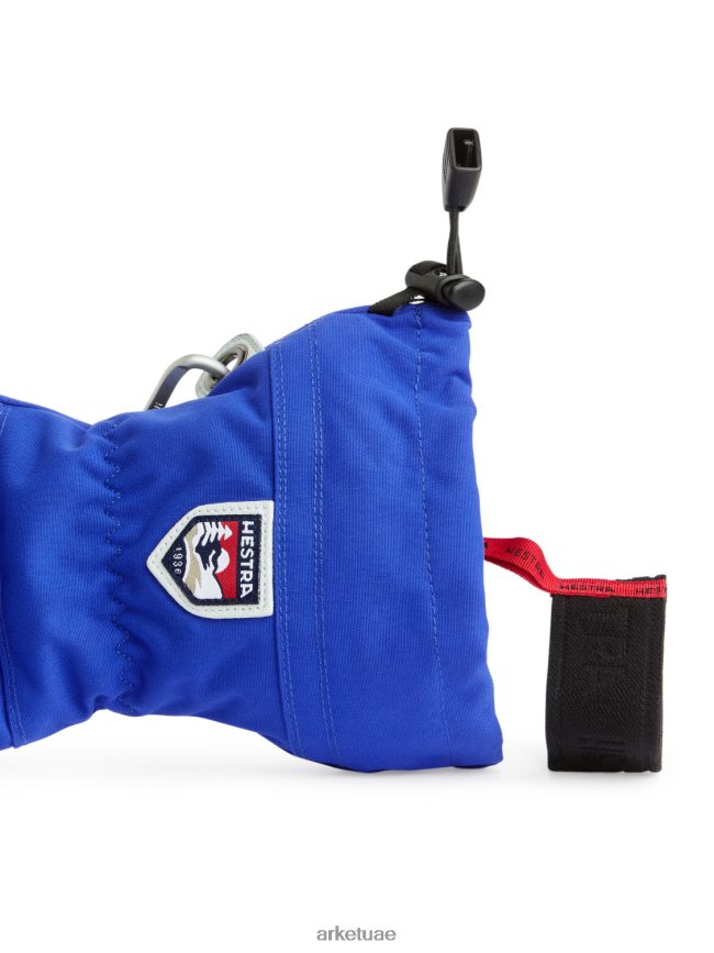 مُكَمِّلات عبد اللطيف ARKET نحيف قفازات التزلج الجلدية للجيش هيسترا أزرق ساطع/أبيض BXB848883