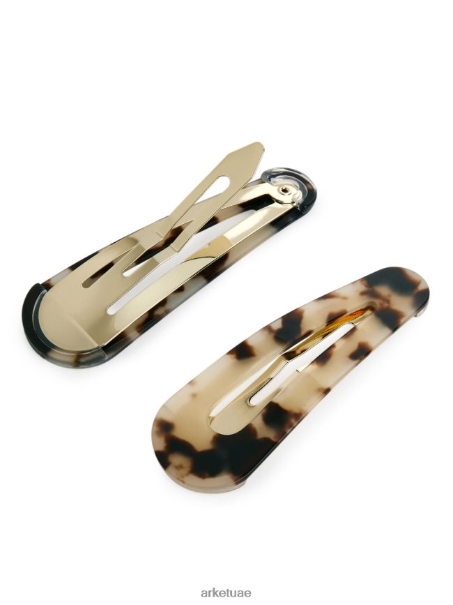 مُكَمِّلات عبد اللطيف ARKET نحيف مجموعة مشابك شعر مكونة من 2 سلحفاء BXB848854