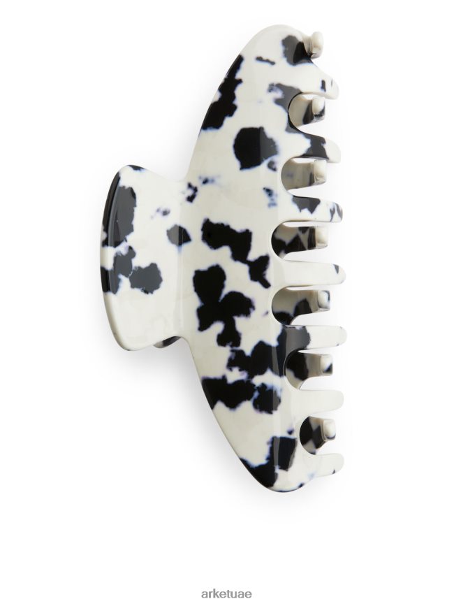 مُكَمِّلات عبد اللطيف ARKET نحيف مخلب شعر كبير أوف وايت/أسود BXB848863