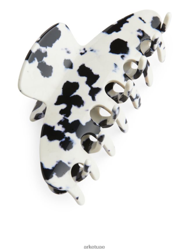 مُكَمِّلات عبد اللطيف ARKET نحيف مخلب شعر كبير أوف وايت/أسود BXB848863