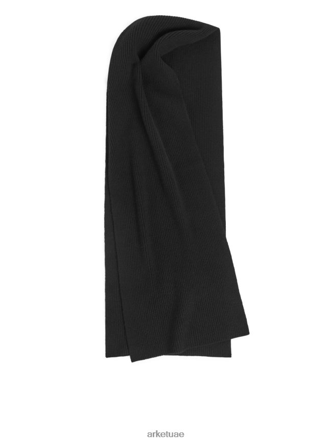 مُكَمِّلات عبد اللطيف ARKET نحيف وشاح من مزيج الكشمير أسود BXB848842